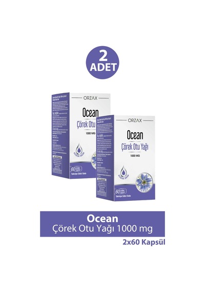 Ocean Çörek Otu Yağı 1000 Mg 60 Kapsül 2 Adet