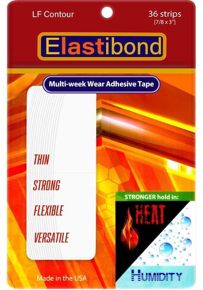 True Tape Elastibond Protez Saç Bandı Oval Lf 7/8" X 3" - 2cm X 7.5cm 36 Adet