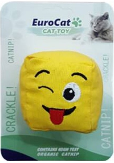 Dil Çıkaran Smiley Küp Kedi Oyuncağı