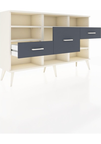 Arges Konsol 5 Raflı 3 Çekmeceli 132x30x83 Aytaşı-aytaşı/antrasit Aytaşı/antrasit Arges Konsol 5 Raflı 3 Çekmeceli 132x30x83 Aytaşı-aytaşı/antrasit Aytaşı/antrasit