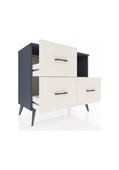 Hyperion Şifonyer Tek Raflı 3 Çekmeceli 88x44x80 Antrasit-çam/aytaşı Çam/aytaşı Hyperion Şifonyer Tek Raflı 3 Çekmeceli 88x44x80 Antrasit-çam/aytaşı Çam/aytaşı