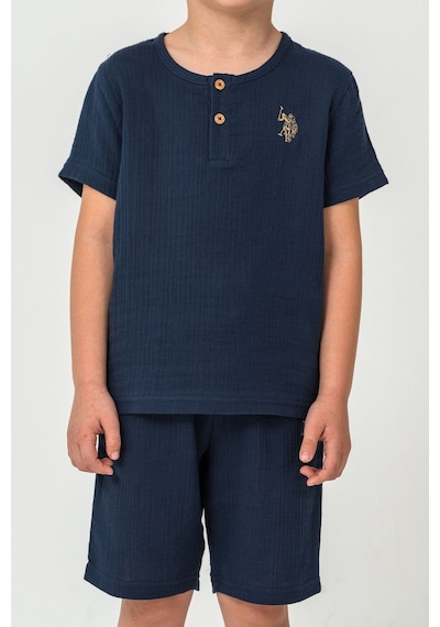 U.s. Polo Assn. Erkek Çocuk Lacivert Bermuda Takım Us2439-c-v4 Lacivert