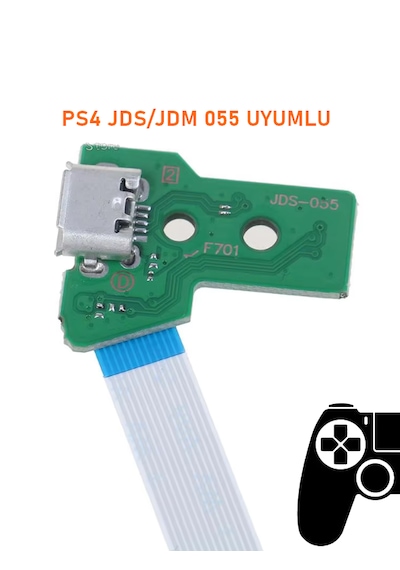 Ps4 V3 Kollar İle Uyumlu Jds Jdm 055 Usb Port & 12 Pın Flex
