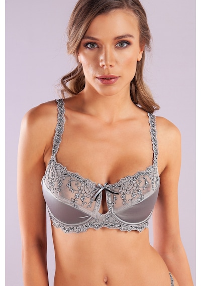 Lenaca Giselle Half Padded Bra, Gri Toparlayıcı Konforlu Ve Şık Sütyen Çok Renkli