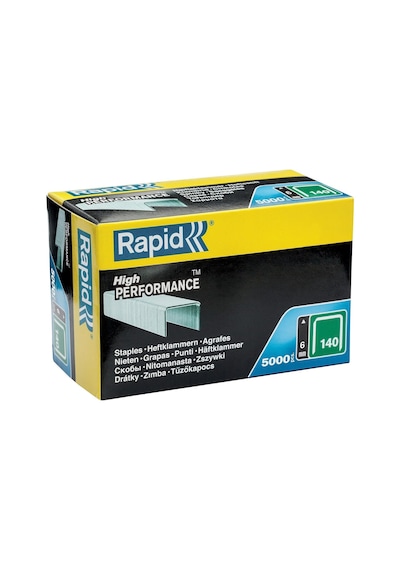 Rapid Zımba Teli Tip 140, 6 Mm Zımba, 5000 Adet Büyük Paket, Ahşap Ve Folyolar İçin Yassı Tel Kıskaçlar