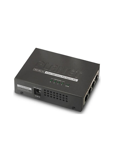 Planet PL-HPOE-460 4 Port PoE+ Injector 30.8 W PoE Switch