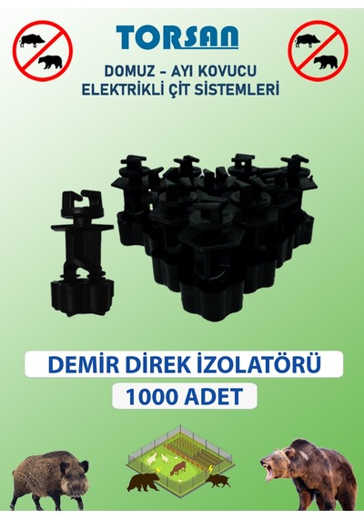 Elektrikli Çit Tel Demir İzolatör 1000 Adet