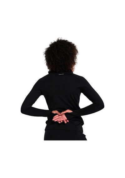 Sportive Almeria Midlayer Kadın Siyah Günlük Stil Sweatshirt 24kk004-syh Siyah