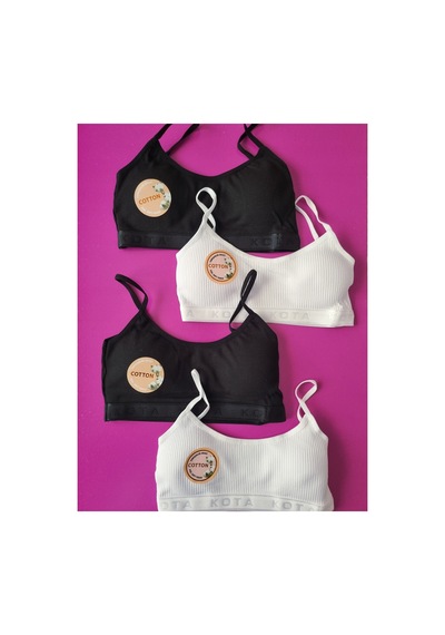 Demirsa Boutique Fitilli İp Askılı 4'lü Siyah Ve Beyaz Renk Çıkarılıp Takılabilir Pedli Kadın Büstiyer Beyaz2-siyah2 Demirsa Boutique Fitilli İp Askılı 4'lü Siyah Ve Beyaz Renk Çıkarılıp Takılabilir Pedli Kadın Büstiyer Beyaz2-siyah2