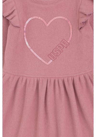 U.s. Polo Assn. Kız Çocuk Koyu Pembe Elbise Örme 50318088-vr167 Koyu Pembe