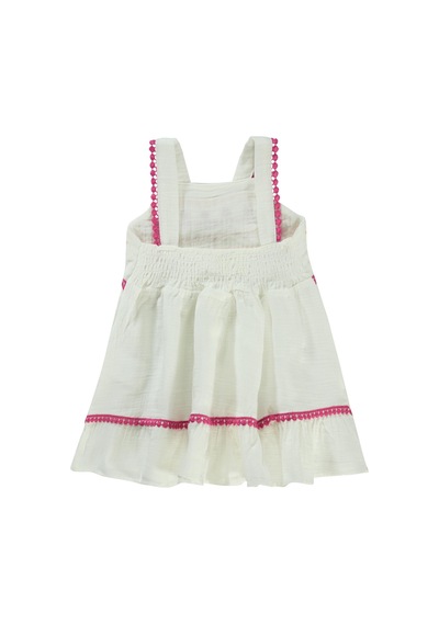 Civil Baby Nakışlı 6-18 Ay Elbise - Ekru