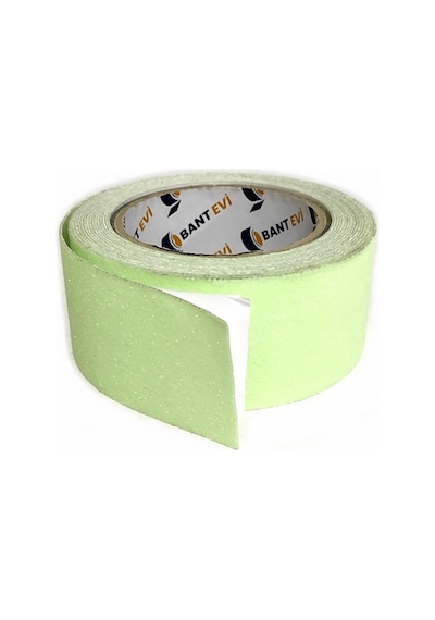 Fosforlu Kaydırmaz Bant Yeşil Fosforlu Merdiven Bandı 5 CM x 10 MT