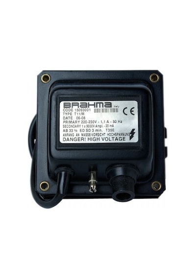 BRAHMA T11/M Sargılı Ateşleme Transformatörü 15093001 220-230V 1.1A 50Hz 1 x 9000V 20mA 33% (SACLI)