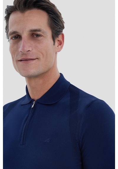 Sabri Özel Erkek Lacivert Normal Kesim Regular Fit Viskon Dokulu Triko Polo Yaka Tişört Sabri Özel Erkek Lacivert Normal Kesim Regular Fit Viskon Dokulu Triko Polo Yaka Tişört