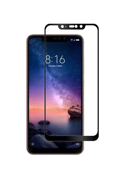 Bufalo Xiaomi Mi 8 Lite Ekran Koruyucu 5D Temperli Cam Siyah