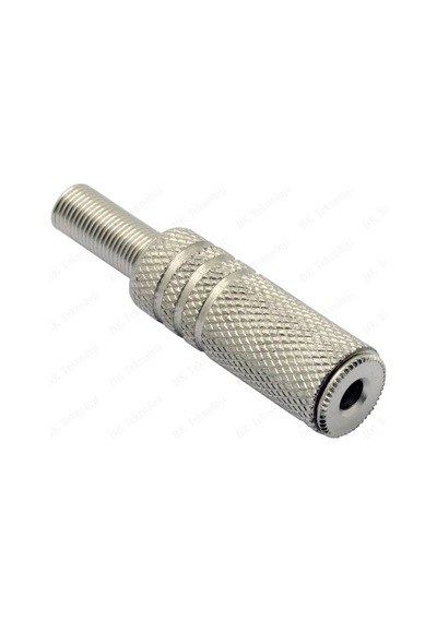 Metal 3.5mm TRS Stereo Dişi Jak Ses Kablosu Uzatma Konnektörü