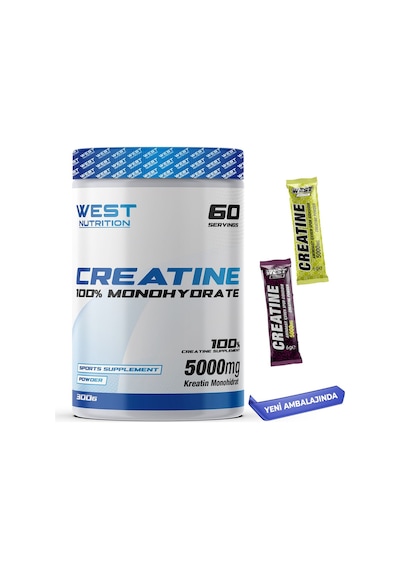 West Nutrition %100 Creatine Monohydrate 300 Gr + Hediye