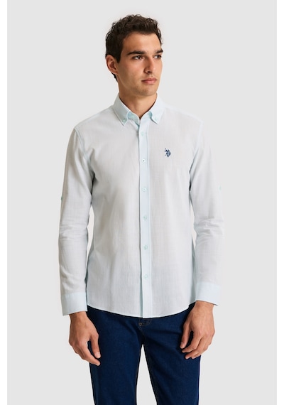 U.s. Polo Assn. Erkek Nil Gömlek Basic 50324660-vr083 Nıl