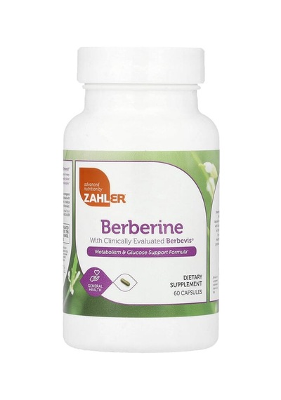 Zahler, Berberine, 60 Capsules