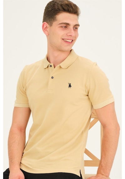 T8561 Dewberry Erkek Tshırt-bej Bej