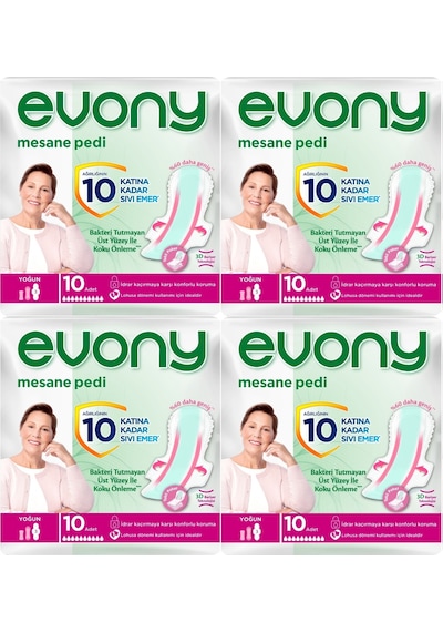 Evony Günlük Mesane Pedi Yoğun 40 Adet (4Pk*10)