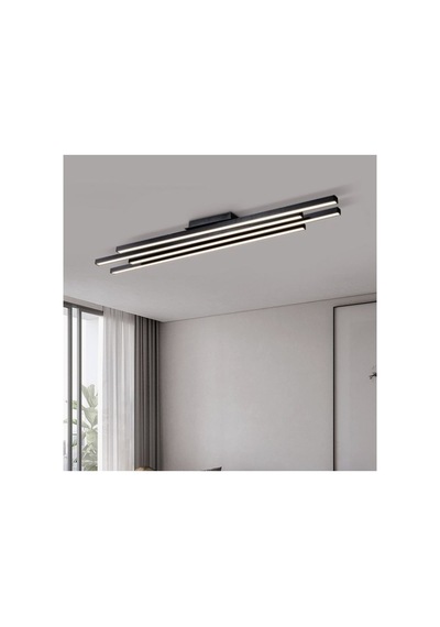 Antrasit 4x100cm Led Tavan Lambası 4000k Gün Işığı Modern Avize