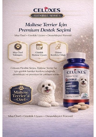 Flexible Premium Eklem Desteği Köpek Tableti 75 Tablet - Maltese Terrier