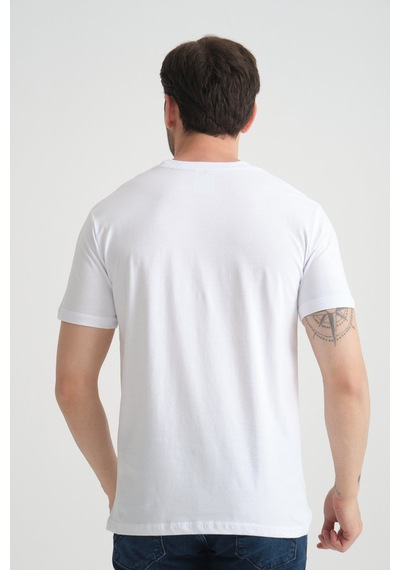 Shooter Sportwear Shooter Erkek Pamuklu T-shirt Premium Kalite Minimal Tasarım Regular Kalıp Beyaz Shooter Sportwear Shooter Erkek Pamuklu T-shirt Premium Kalite Minimal Tasarım Regular Kalıp Beyaz