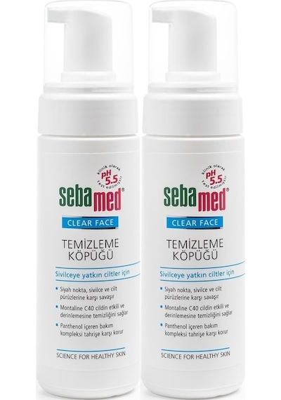 Clear Face Yüz Temizleme Köpüğü 150ml 2 Li Set