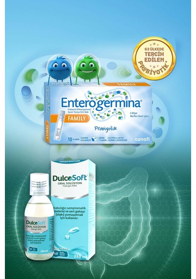 Enterogermina 4B 10 Flakon + Dulcosoft Liquid Solüsyon 250 ML