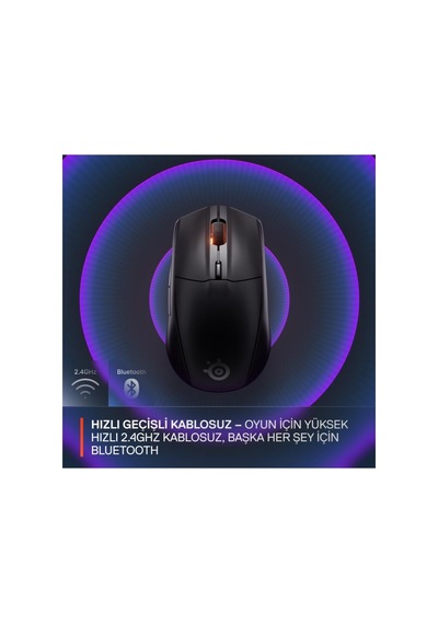 Steelseries Rival 3 Gen 2 Siyah Rgb Optik Kablosuz Oyuncu Mouse - Teşhir -