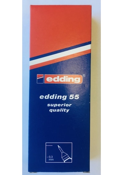 Fıne Pen Kırmızı Keçeli Kalem Ed-55 10'lu Kutu