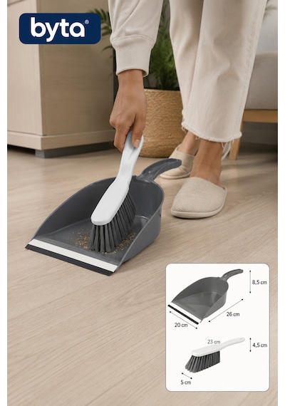 Moda Fırçalı Faraş Seti Ergonomik Saplı Kauçuk Dudaklı Pratik Temizlik Seti Karışık Renk Mor Siyah Bej 1 Adet Karışık Renk Gönderilir Diğer