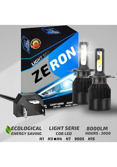 Xenon H4 Led Araba Far Ampül Xenon Led Uzun Kısa Şimşek Etkili Lıght Seri