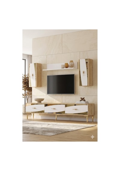Tvr1813dbg Elips Tv Ünitesi Takımı Safirmeşe-beyaz-gold 180cm Safirmeşe - Beyaz - Altın Tvr1813dbg Elips Tv Ünitesi Takımı Safirmeşe-beyaz-gold 180cm Safirmeşe - Beyaz - Altın