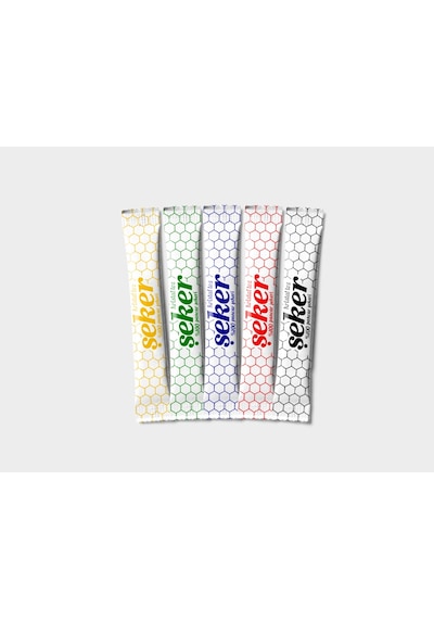 Repak Şeker Yazılı Basklı Karışık Renkli Stick Toz Şeker 9 KG
