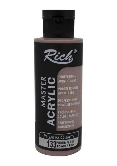 Rich Akrilik Boya Master 120 Cc Pudra Pembe 120-133 Çok Renkli
