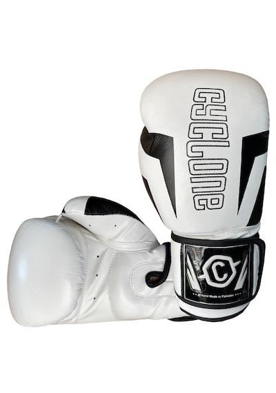 Cyclone Clash Orijinal Deri Boks Ve Kick Boks Eldiveni Beyaz