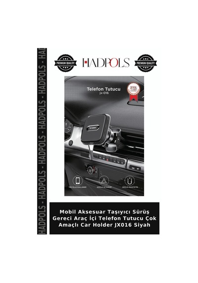 Mobil Aksesuar Taşıyıcı Sürüş Gereci Araç İçi Telefon Tutucu Çok Amaçlı Car Holder Jx016 Siyah