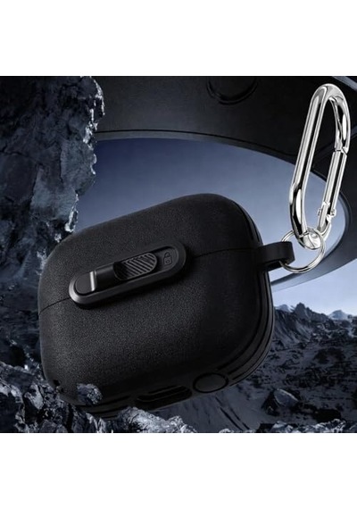 Galaxy Buds 3-pro-3 Fe İçin Horizontal-lock Kulaklık Kılıfı Çizilme Ve Darbe Önleyici Buds 3 Pro Koruyucu Elde Rahat Tutuş Sağlayan Kaydırmaz Kenar Tasarımlı Buds 3 Pro Kılıfı Siyah