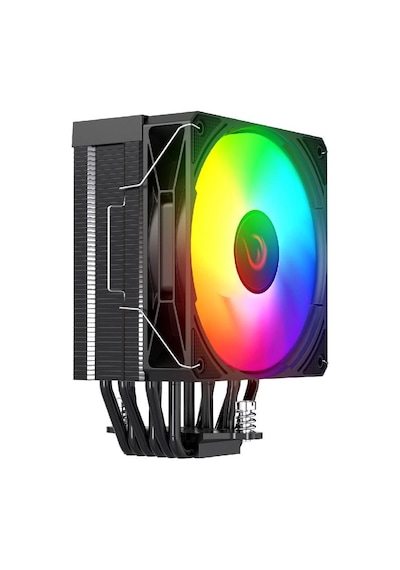 Rampage Octagon C70 Siyah 12cm Argb Sıcaklık Göstergeli Hava Soğutucu - Octagon C70 Sıyah