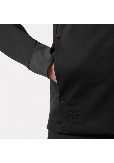 Tech Hooded Midlayer Jacket - Black - L Siyah-antrasit
