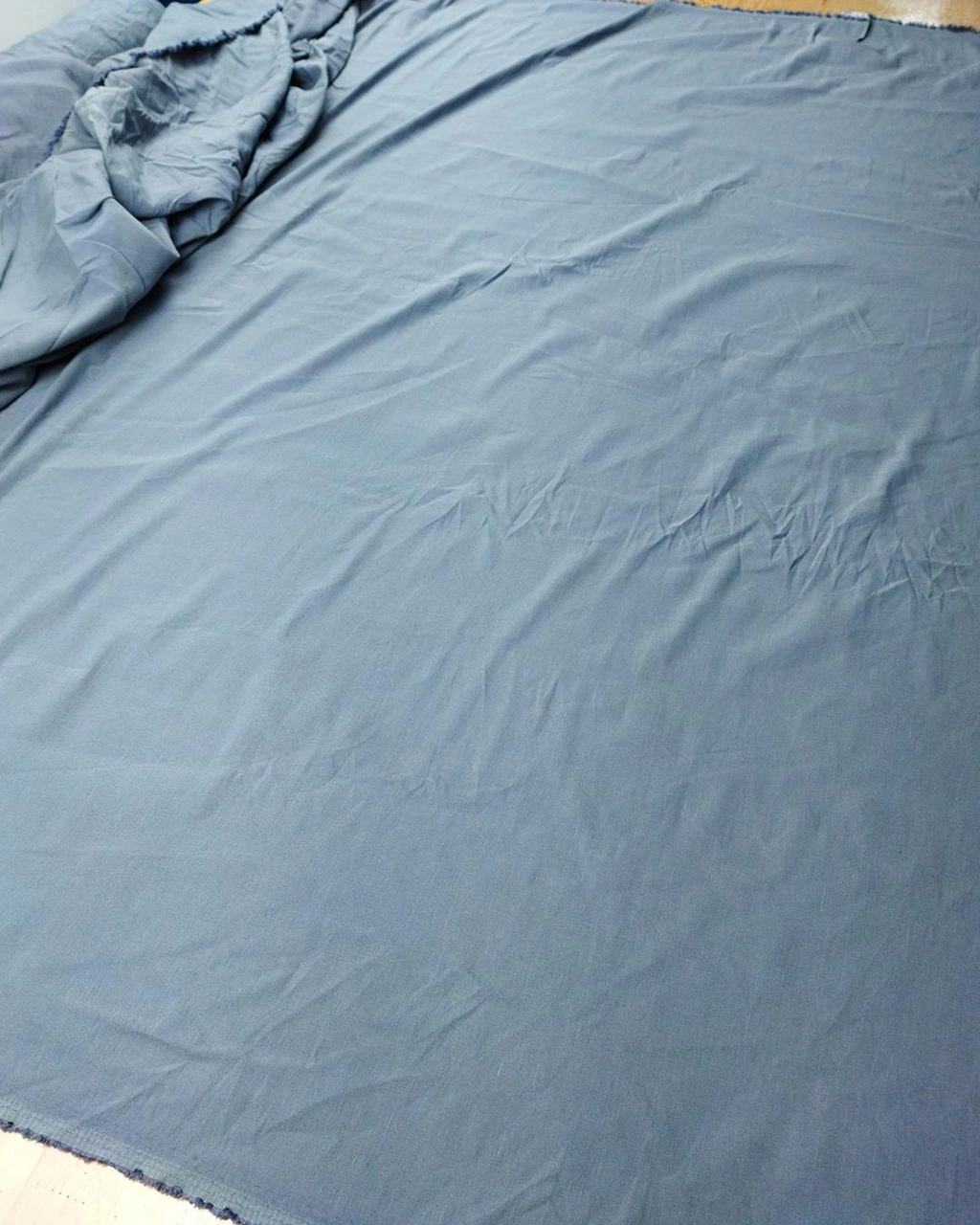 Pamuk Sentetik Karışımlı Dokuma Gri Mavi Renkte En 140 Cm X Boy 210 Cm -2195