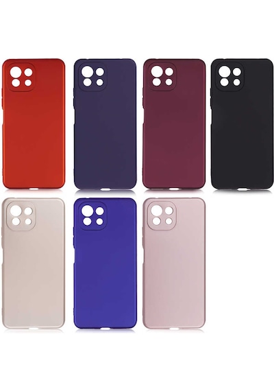 Xiaomi Mi 11 Lite Kılıf Zore Premier Silikon Kapak Kırmızı