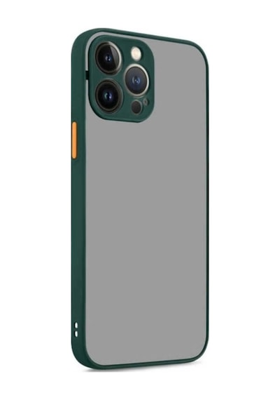 Apple Uyumlu iPhone 13 Pro Kılıf Zore Hux Kapak Koyu Yeşil