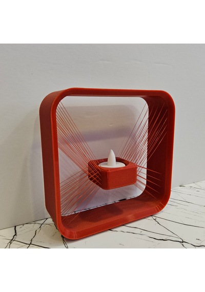 Masa Lambası 3 D Baskı - Kırmızı-