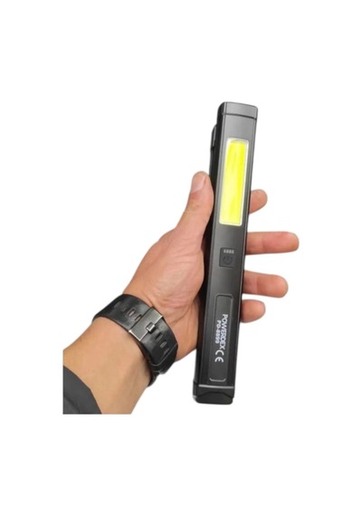 Nalburkent Powerdex Şarjlı Ayarlı Led Fener Acil Durum Işığı Powerbank Pd-8899 Siyah