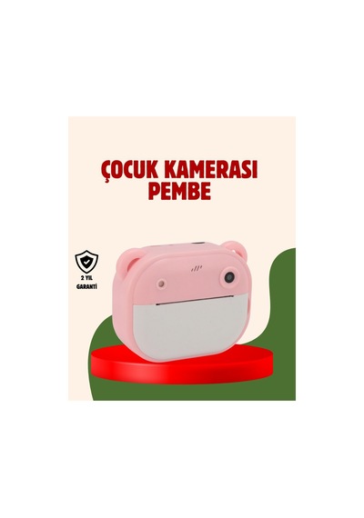 Çocuklar İçin Şipşak Yazıcı Kamera 24mp Hd Çift Lensli Termal Baskılı - Hs08375367-9124 Renkli