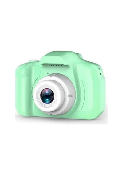 Yeşil 8 Gb Sd Kartlı Mini Eğitici Kamera Çocuklar Için Dijital Fotoğraf Makinesi