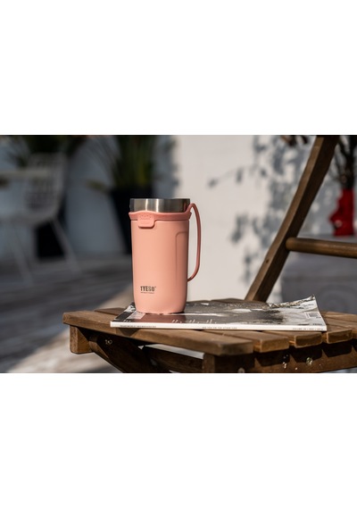 Tyeso Soulmate Tumbler Vakumlu Paslanmaz Çelik Silikon Askı 550ml Renkli